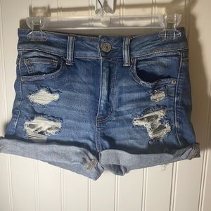 American Eagle ripped jean shorts!